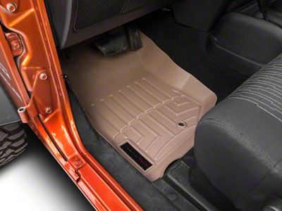 Weathertech DigitalFit Front Floor Liners; Tan (07-13 Jeep Wrangler JK)