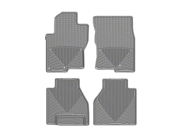 Weathertech Mats Rear Weathertech Frontier All-Weather Front and Rear Rubber Floor Mats; Gray ...