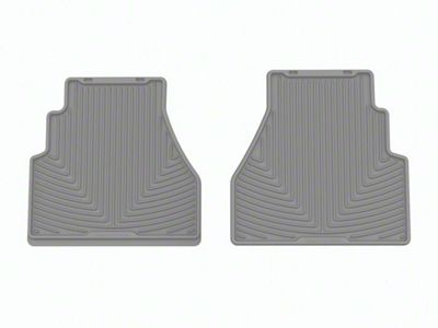 Weathertech All-Weather Rear Rubber Floor Mats; Gray (22-25 Frontier Crew Cab)