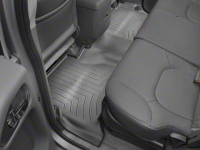 Weathertech DigitalFit Rear Floor Liners; Black (05-21 Frontier Crew Cab w/ Rockford Fosgate Audio System)