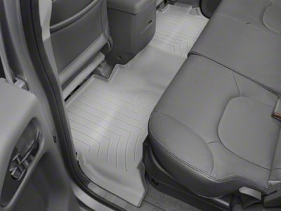 Weathertech DigitalFit Rear Floor Liners; Gray (05-21 Frontier Crew Cab w/ Rockford Fosgate Audio System)