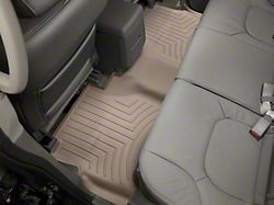 Weathertech DigitalFit Rear Floor Liners; Tan (05-21 Frontier Crew Cab w/o Rockford Fosgate Audio System)
