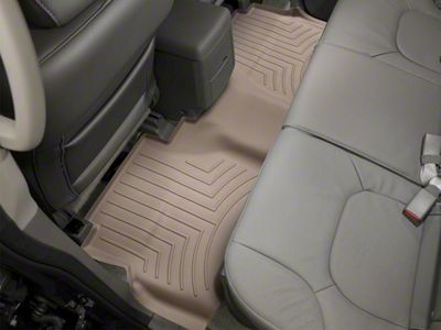 Weathertech DigitalFit Rear Floor Liners; Tan (05-21 Frontier Crew Cab w/o Rockford Fosgate Audio System)
