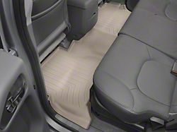 Weathertech DigitalFit Rear Floor Liners; Tan (05-21 Frontier Crew Cab w/ Rockford Fosgate Audio System)