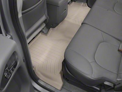 Weathertech DigitalFit Rear Floor Liners; Tan (05-21 Frontier Crew Cab w/ Rockford Fosgate Audio System)