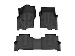 Weathertech Front and Rear Floor Liner HP; Black (22-26 Frontier Crew Cab)