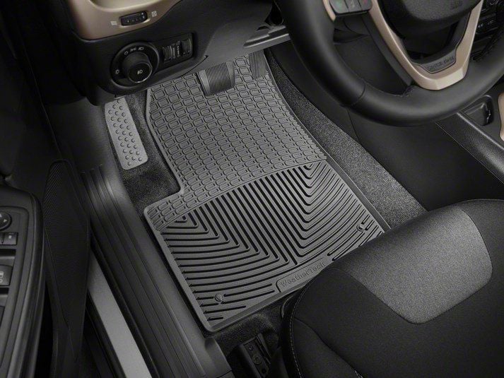 Weathertech Jeep Cherokee AllWeather Front Rubber Floor Mats; Black