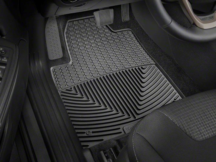 Weathertech Jeep Cherokee AllWeather Front Rubber Floor Mats; Black