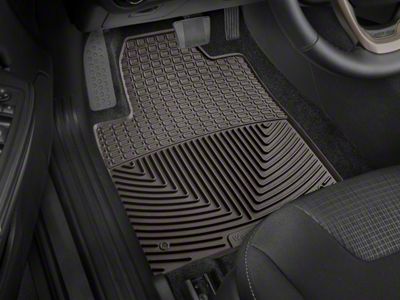Weathertech All-Weather Front Rubber Floor Mats; Cocoa (2015 Jeep Cherokee KL w/o Raised Floor; 16-23 Jeep Cherokee KL)