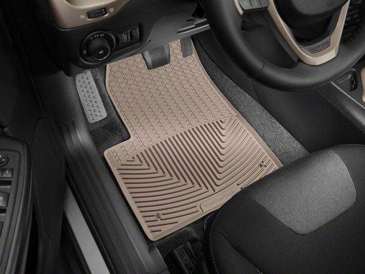 Weathertech Jeep Cherokee All-Weather Front Rubber Floor Mats; Tan ...