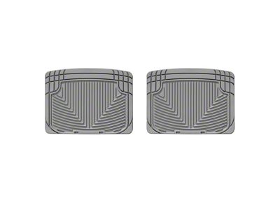 Weathertech All-Weather Rear Rubber Floor Mats; Gray (84-01 Jeep Cherokee XJ)
