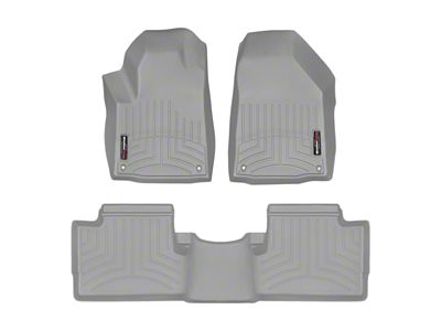 Weathertech DigitalFit Front and Rear Floor Liners; Grey (19-23 Jeep Cherokee KL)