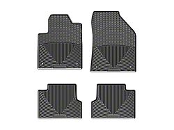Weathertech Front and Rear All-Weather Floor Mats; Black (14-23 Jeep Cherokee KL)