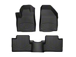 Weathertech Front and Rear Floor Liner HP; Black (Late 15-23 Jeep Cherokee KL)