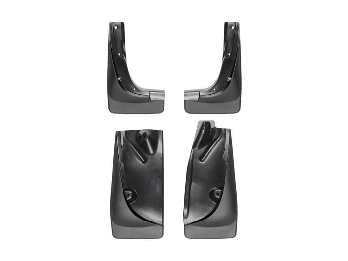 Weathertech Jeep Cherokee NoDrill Mud Flaps; Front and Rear; Black