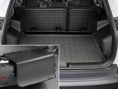 Weathertech SeatBack Cargo Liner HP with Bumper Protector; Black (19-23 Jeep Cherokee KL)