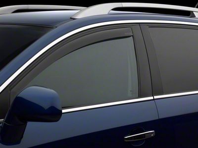 Weathertech Side Window Deflectors; Front; Dark Smoke (97-01 Jeep Cherokee XJ 4-Door)