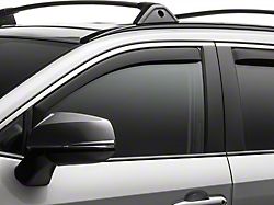 Weathertech Side Window Deflectors; Front; Matte Black (14-23 Jeep Cherokee KL)
