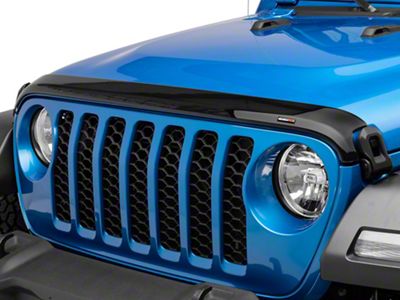 Weathertech Low Profile Hood Protector; Dark Smoke (20-25 Jeep Gladiator JT)