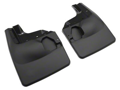 Weathertech No-Drill Mud Flaps; Front; Black (20-25 Jeep Gladiator JT Launch Edition, Rubicon)
