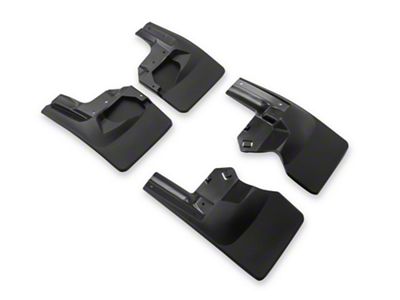 Weathertech No-Drill Mud Flaps; Front and Rear; Black (20-25 Jeep Gladiator JT Launch Edition, Rubicon)