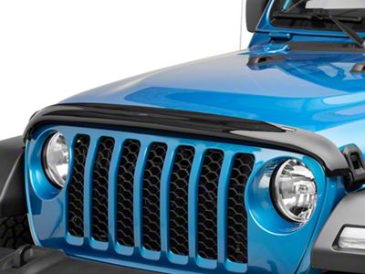 Weathertech Stone and Bug Deflector; Dark Smoke (20-25 Jeep Gladiator JT)