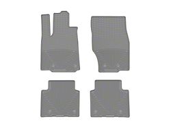 Weathertech All-Weather Front and Rear Rubber Floor Mats; Gray (22-26 Jeep Grand Cherokee WL)