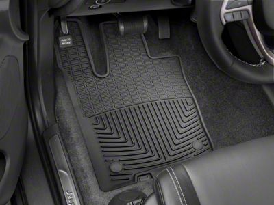 Weathertech All-Weather Front Rubber Floor Mats; Black (16-21 Jeep Grand Cherokee WK2)