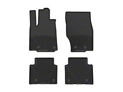 Weathertech All-Weather Front Rubber Floor Mats; Black (22-25 Jeep Grand Cherokee WL)
