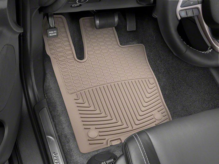 Weathertech Jeep Grand Cherokee AllWeather Front Rubber Floor Mats; Tan W399TN (1621 Jeep