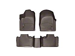 Weathertech DigitalFit Front and Rear Floor Liners; Cocoa (11-12 Jeep Grand Cherokee WK2)