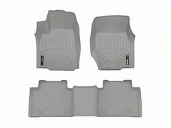 Weathertech DigitalFit Front and Rear Floor Liners; Gray (22-26 Jeep Grand Cherokee WL)