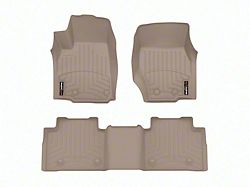Weathertech DigitalFit Front and Rear Floor Liners; Tan (22-26 Jeep Grand Cherokee WL)