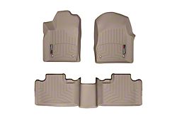 Weathertech DigitalFit Front and Rear Floor Liners; Tan (13-Early 15 Jeep Grand Cherokee WK2)