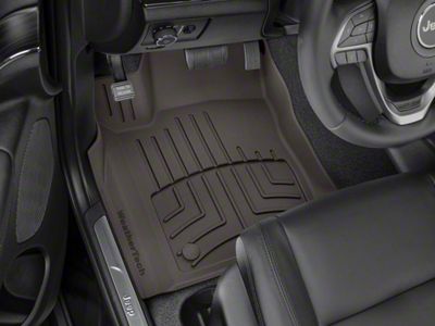 Weathertech Front Floor Liner HP; Cocoa (16-21 Jeep Grand Cherokee WK2)