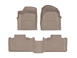 Weathertech Front and Rear Floor Liner HP; Tan (16-21 Jeep Grand Cherokee WK2)