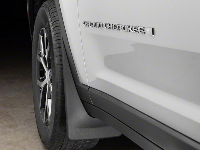 Weathertech Jeep Grand Cherokee No-Drill Mud Flaps; Front; Black