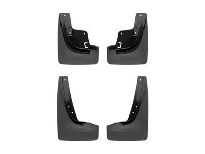 Weathertech No-Drill Mud Flaps; Front and Rear; Black (11-21 Jeep Grand Cherokee WK2 w/ Factory Fender Flares)