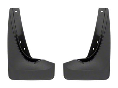 Weathertech No-Drill Mud Flaps; Rear; Black (11-21 Jeep Grand Cherokee WK2 w/ Factory Fender Flares, Excluding SRT & Trackhawk)