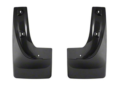 Weathertech No-Drill Mud Flaps; Rear; Black (22-25 Jeep Grand Cherokee WL)