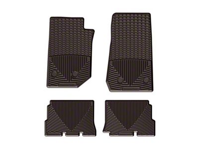 Weathertech All-Weather Front and Rear Rubber Floor Mats; Cocoa (14-18 Jeep Wrangler JK 4-Door)