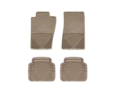 Weathertech All-Weather Front and Rear Rubber Floor Mats; Tan (07-18 Jeep Wrangler JK 4-Door)