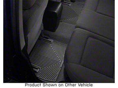 Weathertech All-Weather Rear Rubber Floor Mats; Black (18-25 Jeep Wrangler JL 4-Door, Excluding 4xe)