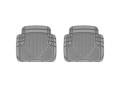 Weathertech All-Weather Rear Rubber Floor Mats; Gray (87-06 Jeep Wrangler YJ & TJ)