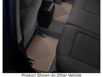 Weathertech All-Weather Rear Rubber Floor Mats; Tan (18-25 Jeep Wrangler JL 4-Door, Excluding 4xe)