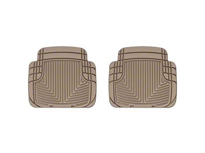 Weathertech All-Weather Rear Rubber Floor Mats; Tan (87-06 Jeep Wrangler YJ & TJ)