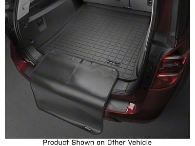 Weathertech DigitalFit Cargo Liner with Bumper Protector; Black (18-25 Jeep Wrangler JL 4-Door w/ Subwoofer & w/o Flat Load Floor, Excluding 4xe)
