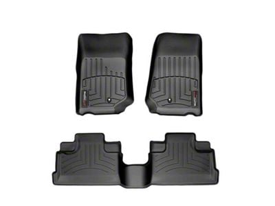 Weathertech DigitalFit Front and Rear Floor Liners; Black (07-13 Jeep Wrangler JK 4-Door)