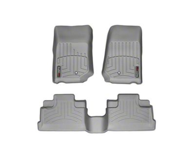 Weathertech DigitalFit Front and Rear Floor Liners; Gray (07-13 Jeep Wrangler JK 4-Door)