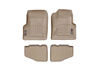 Weathertech DigitalFit Front and Rear Floor Liners; Tan (97-06 Jeep Wrangler TJ)